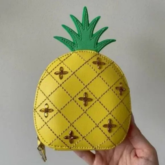 kate spade how refreshing pineapple coin purse bag nwot - Picture 3 of 9